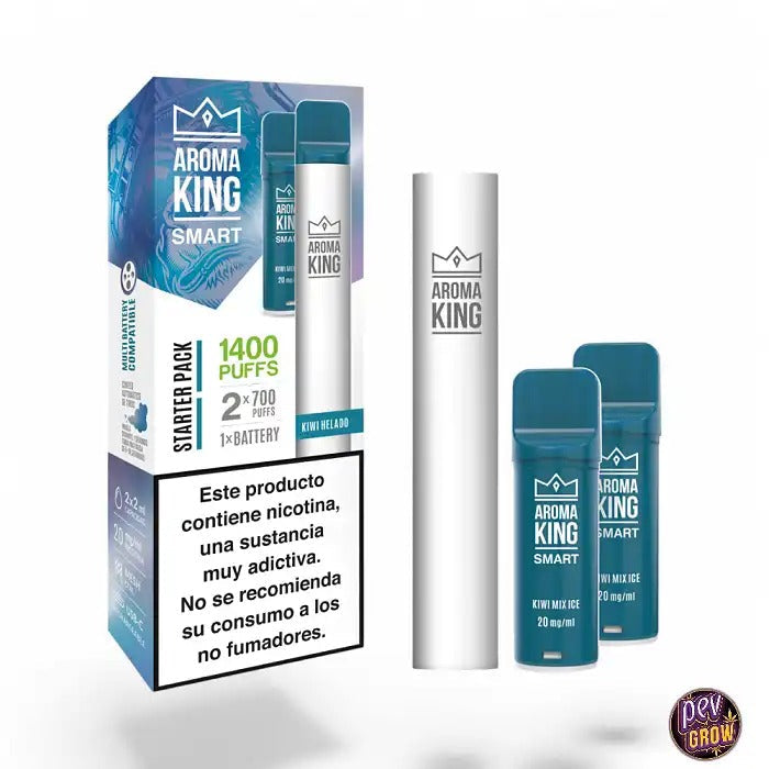 Aroma King Smart Kit – 2 Pods Kiwi Frais 20mg + Batterie