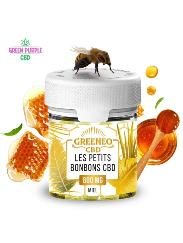 Bonbons au CBD – Miel Greeneo – Green Purple CBD
