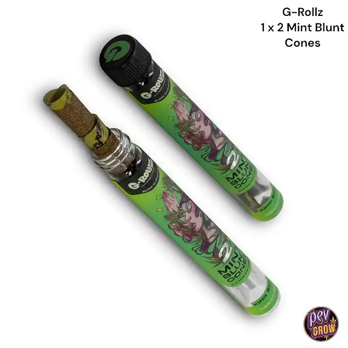 Blunt Pré-roulés 2 Feuilles de Menthe G-Rollz · Sans Tabac & Fraîcheur Intense