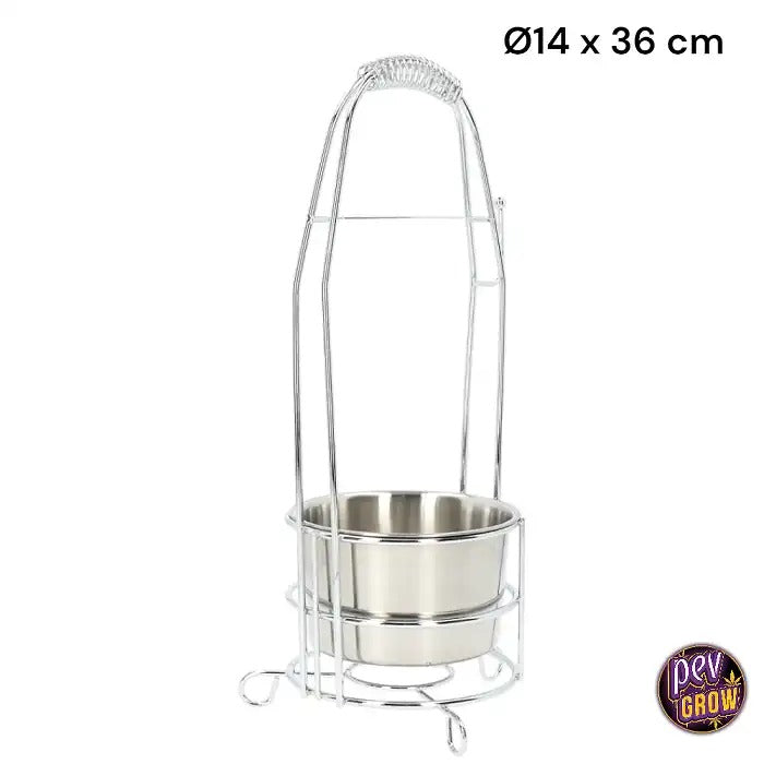 Porte-charbon avec anse pour chicha 36 cm El Badia Steel