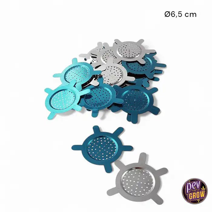 Boîte avec 12 séparateurs métalliques pour shisha Ø6,5 cm