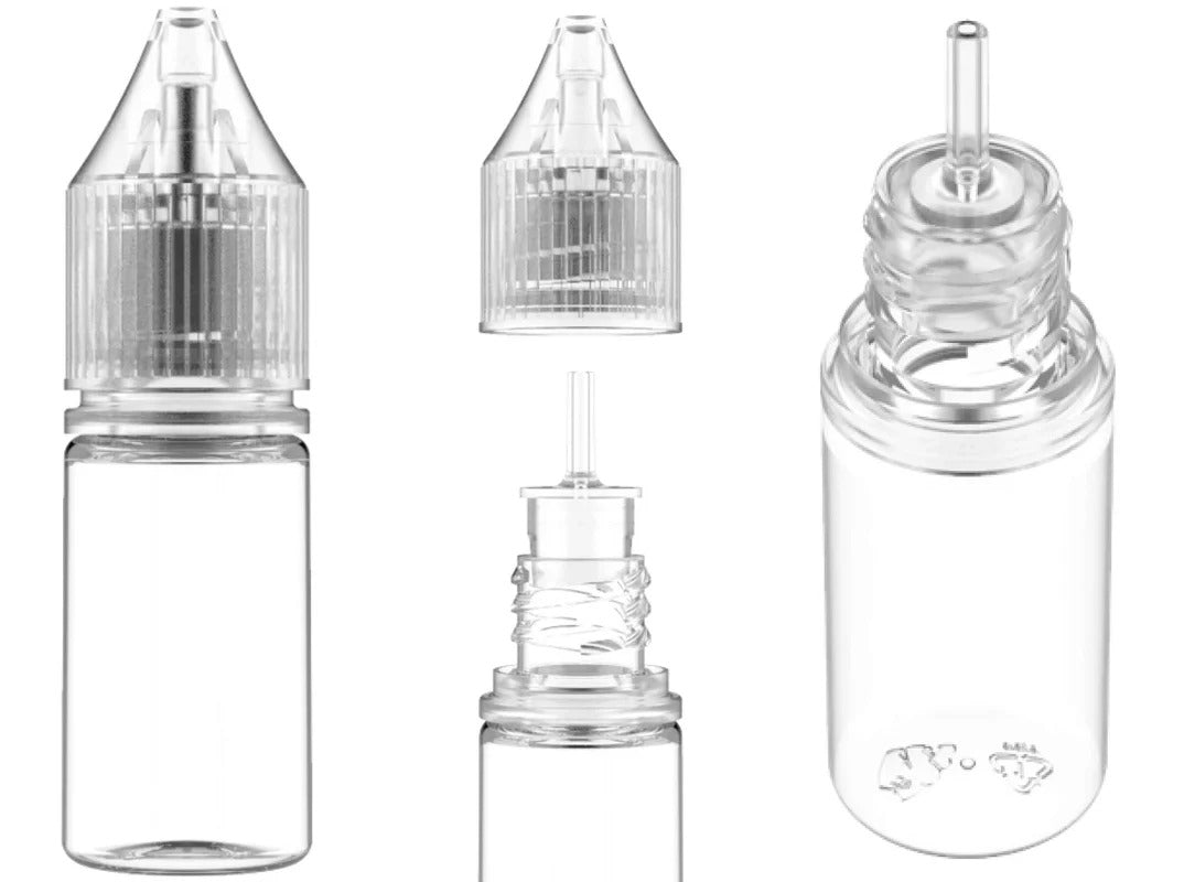 Chubby Gorilla 10ml V3 Pet Unicorn Leerflasche Flasche transp. + transparenter Deckel