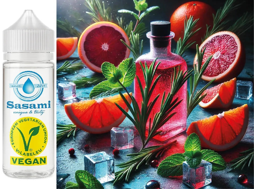 Crimson Bloom – Blutorange-Rosmarin-Minze Aroma Konzentrat – Vegan – Sasami – 10ml