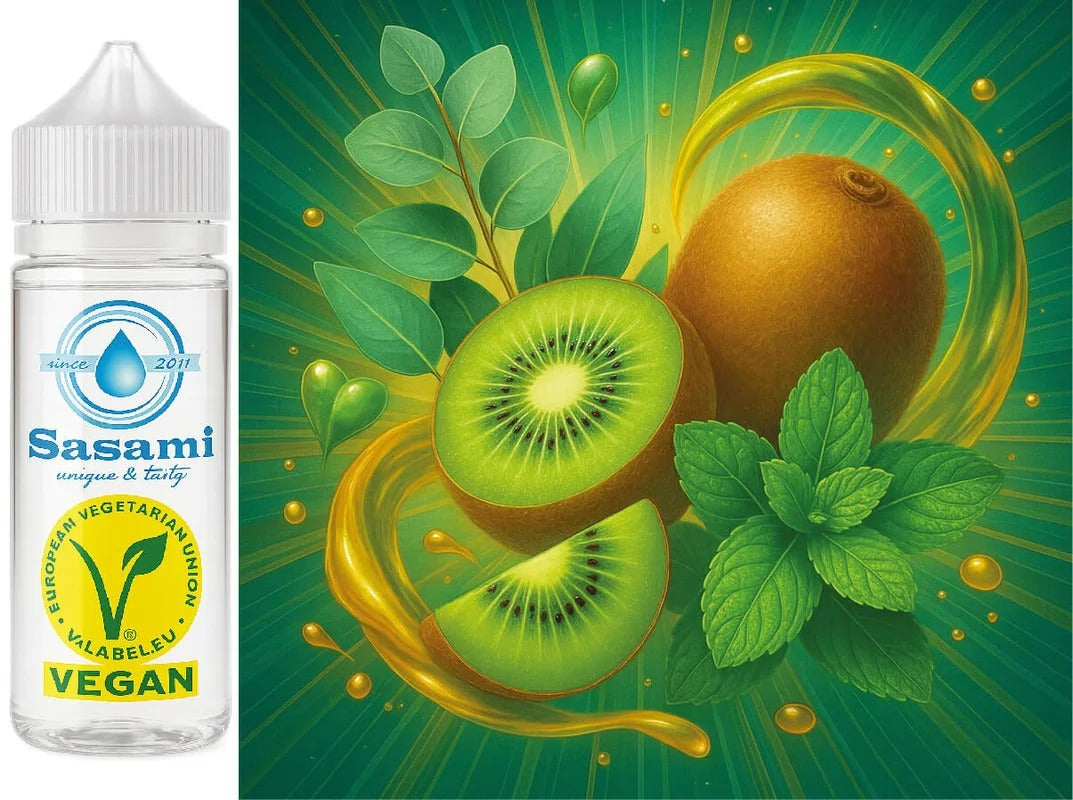 Kiwi Eucalyptus Fresh – Kiwi-Eukalyptus-Minze Aroma Konzentrat – Vegan – Sasami – 10ml