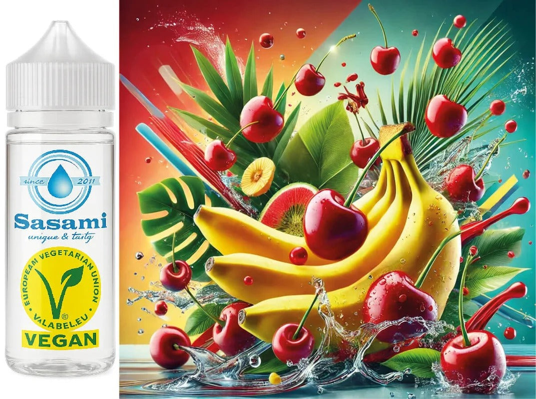 Kirsche Banane – KiBa Aroma Konzentrat – Vegan – Sasami – 100ml