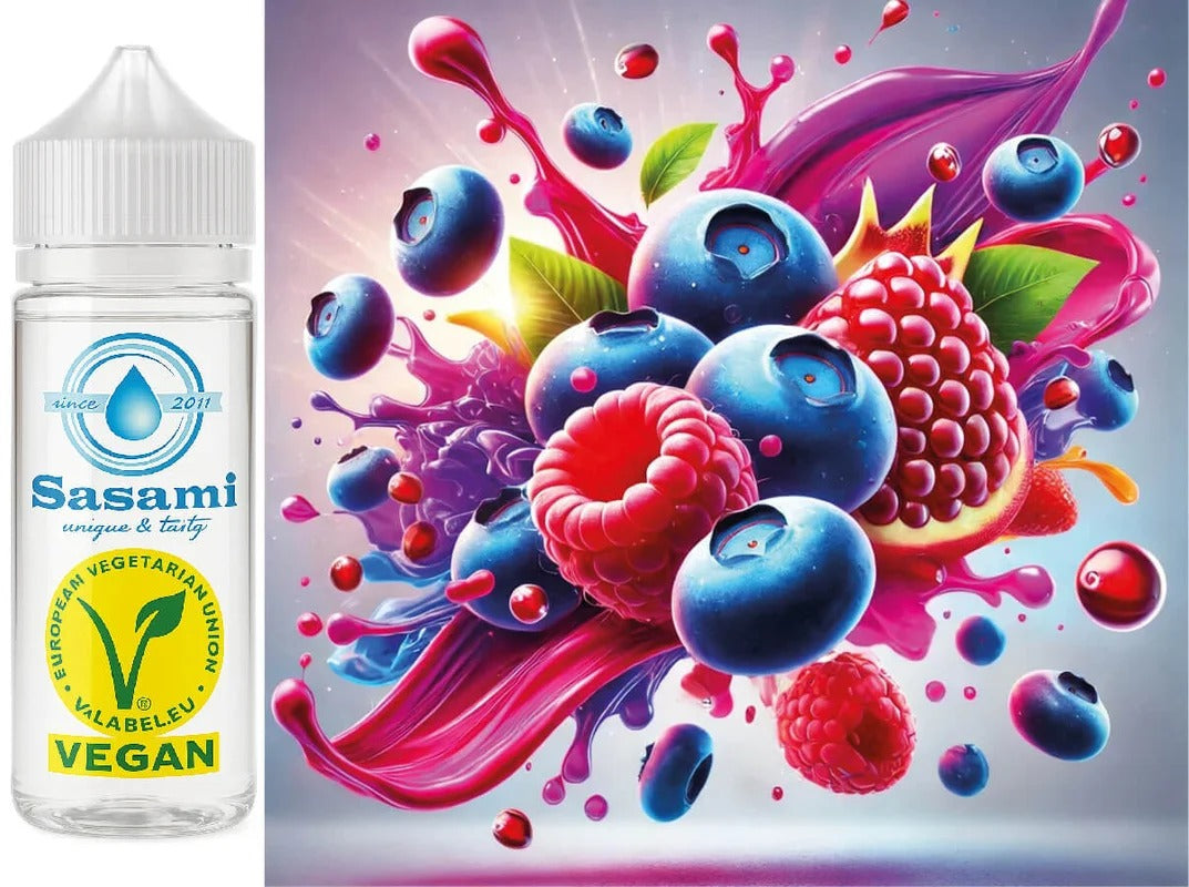 Heidelbeere Himbeere – Blueberry Raspberry Aroma Konzentrat – Vegan – Sasami – 100ml