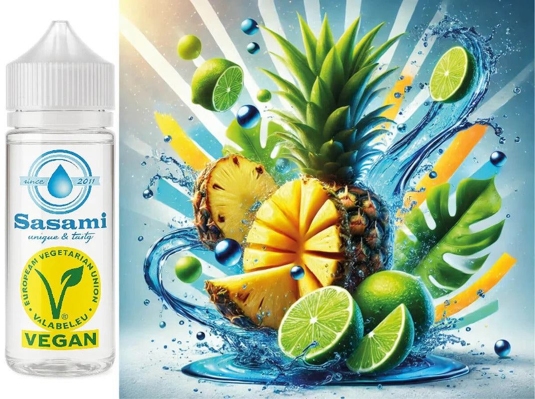 Tropical Blue Bliss – Ananas, Limette, Curacao Aroma Konzentrat – Vegan – Sasami – 10ml