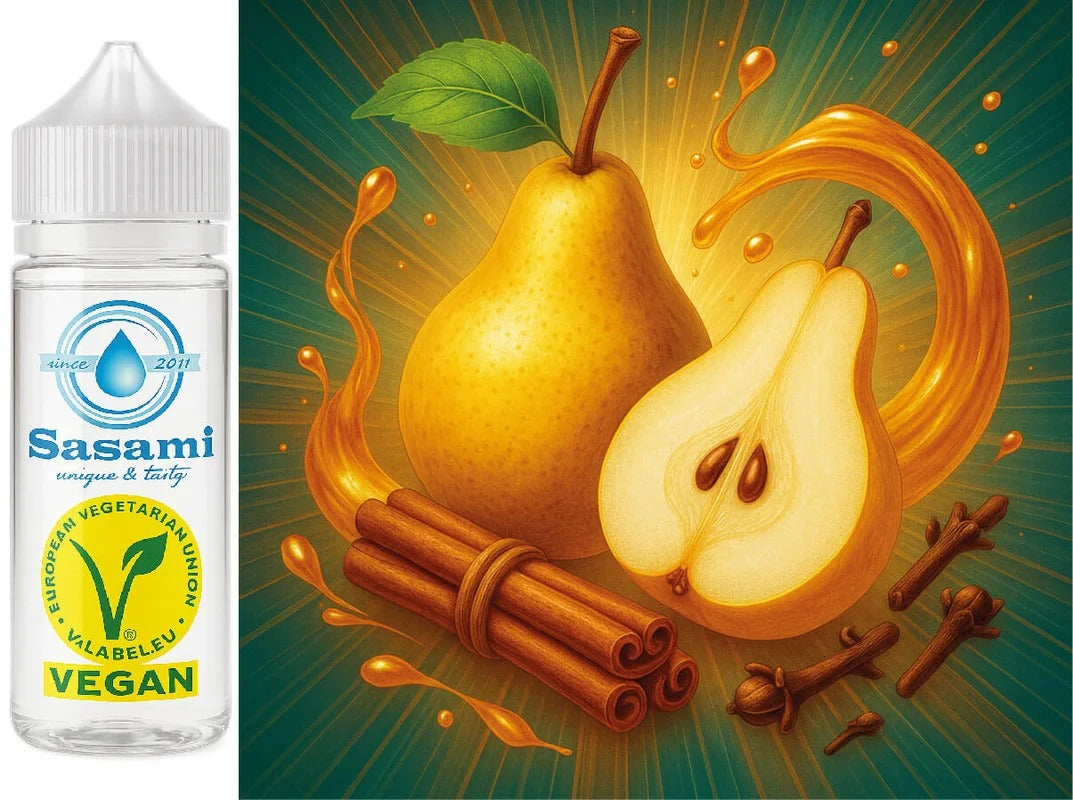 Pear Solstice – Birne Zimt Nelke Aroma Konzentrat – Vegan – Sasami – 10ml