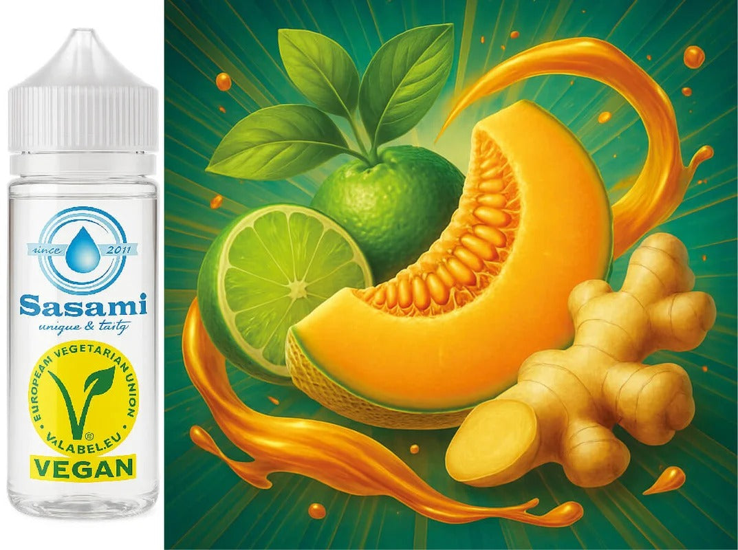 Ginger Glow – Limette-Melone-Ingwer Aroma Konzentrat – Vegan – Sasami – 100ml