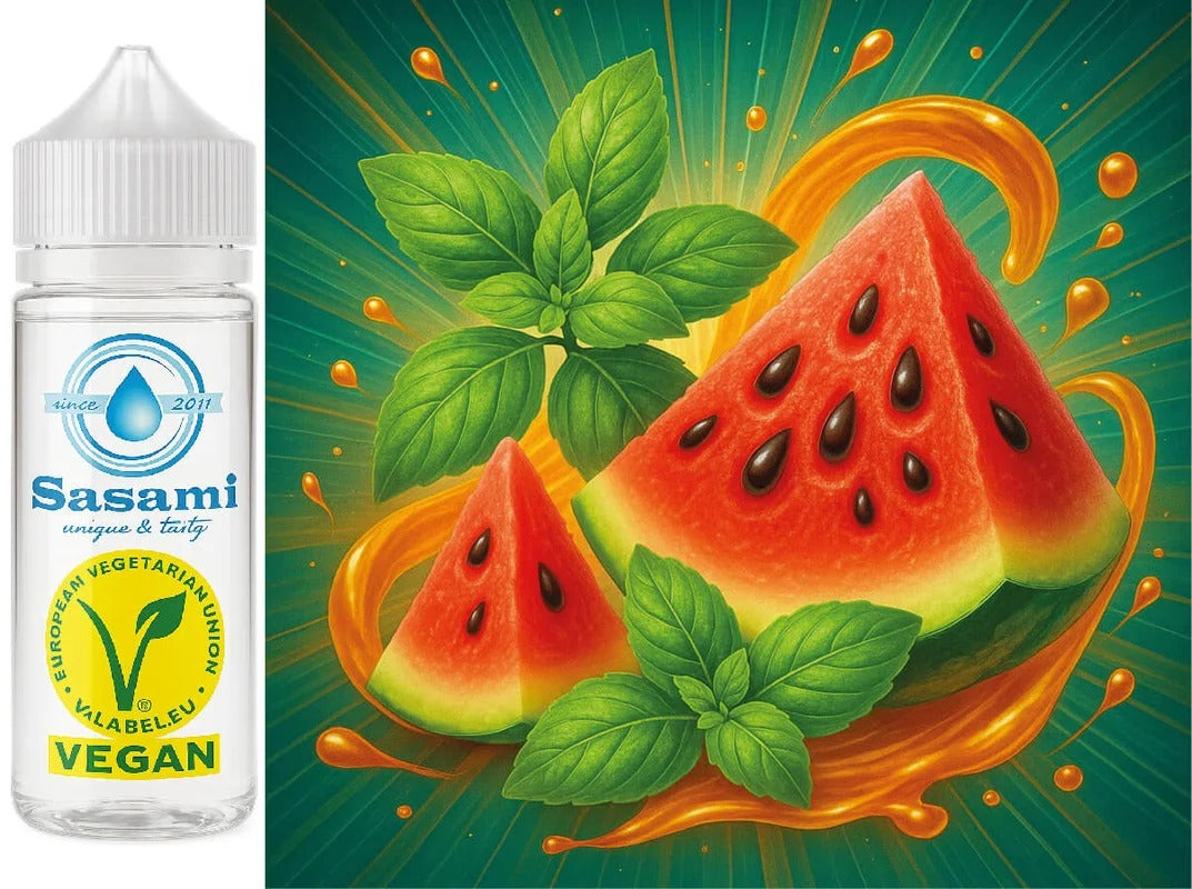 Aqua Basilico – Basilikum-Wassermelone Aroma Konzentrat – Vegan – Sasami – 100ml
