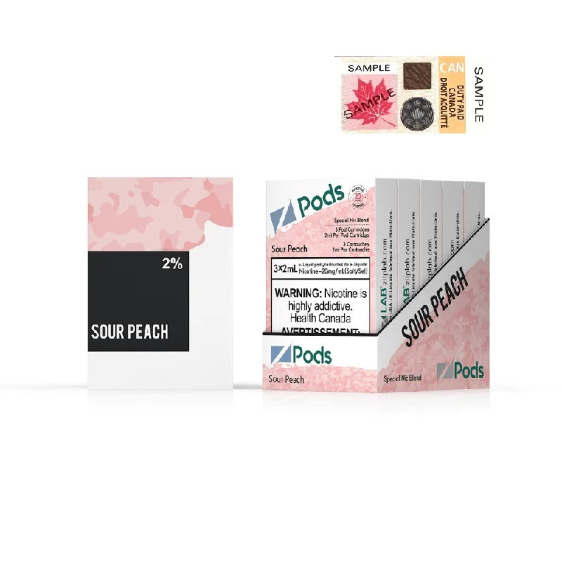 Z Pods – Pêche aigre 20mg