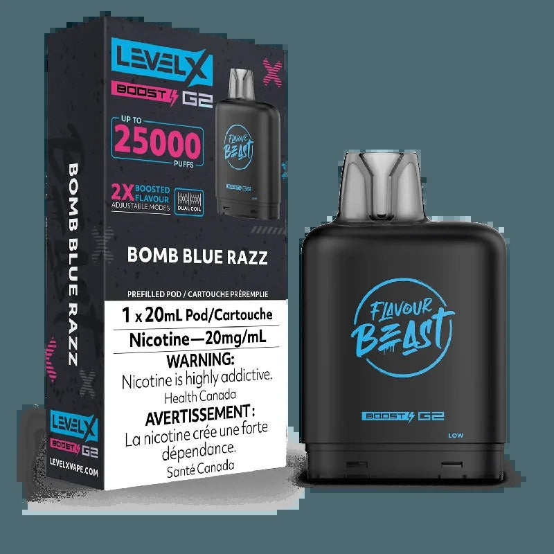 Saveur Beast G2 Boost de niveau X – Bombe bleue Razz