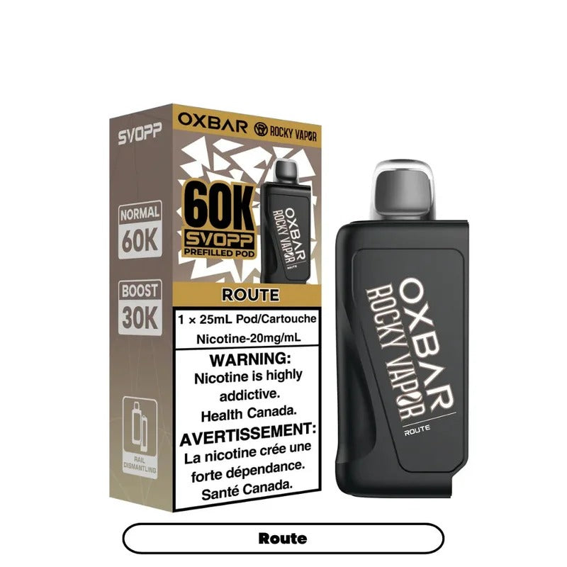 Rocky Vapor SVOPP 60K – Itinéraire