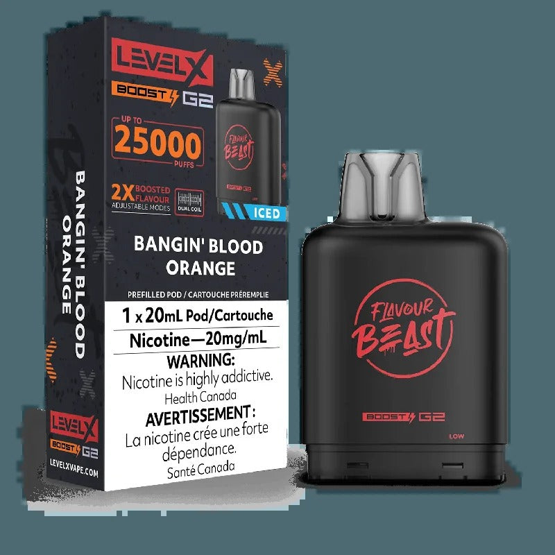 Saveur Beast Boost G2 de niveau X – Orange sanguine glacée