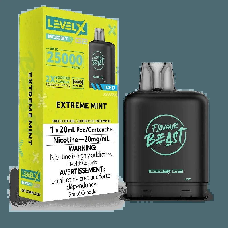 Saveur Beast Boost G2 de niveau X – Menthe glacée extrême