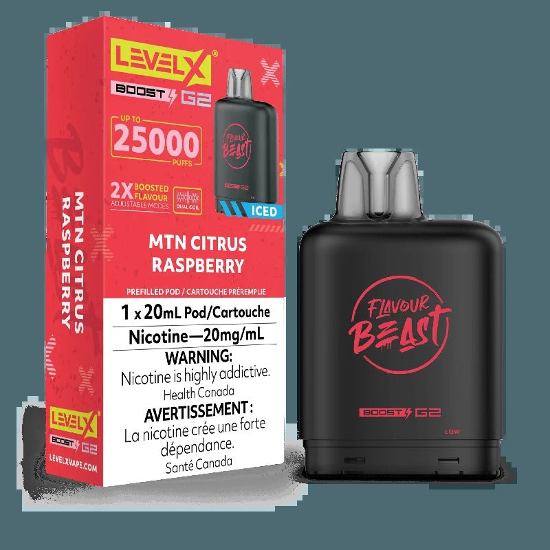 Saveur Beast Boost G2 de Level X – MTN Agrumes Framboise