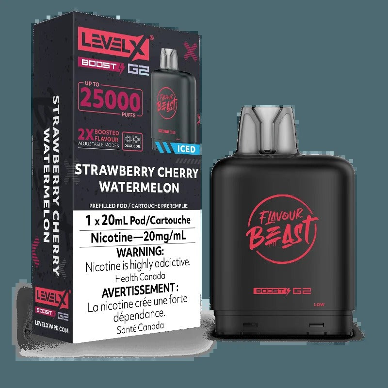 Saveur Beast Boost G2 de niveau X – Glace à la fraise, à la cerise et à la pastèque