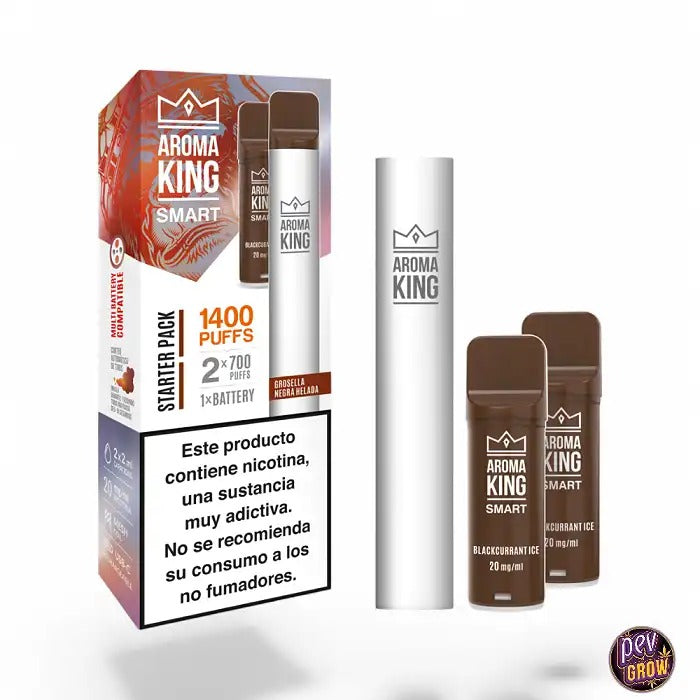 Aroma King AK Smart Cassis 20mg – 2 Pods Rechargeables + Batterie