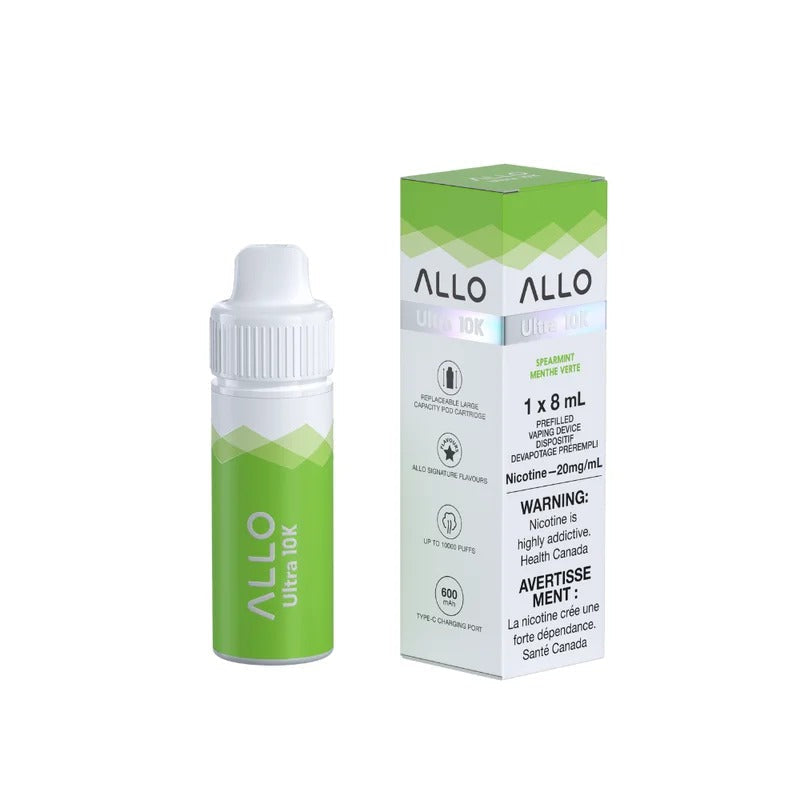 Allo Ultra 10K Puffs Hybrid – Starter kit – SPEARMINT