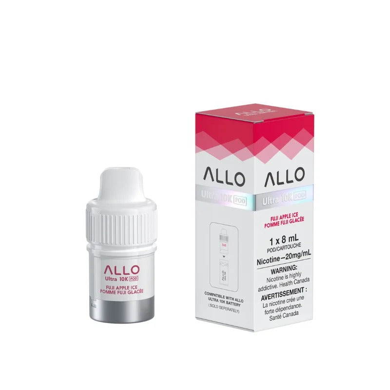 FUJI APPLE ICE – ALLO ULTRA 10K PRE-FILLED PODS (8mL) (POD ONLY, ALLO 10K HYBRID DEVICE REQUIRED)