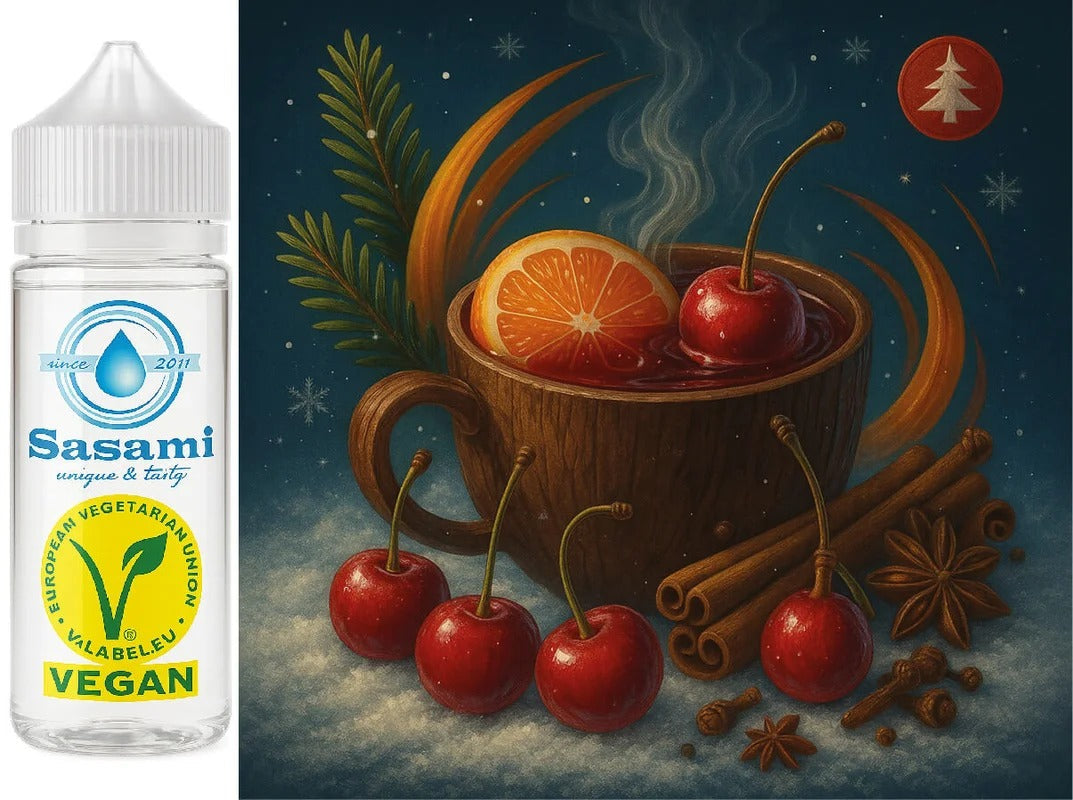 Cherry Spice Glow – Kirschpunsch mit Weihnachtsgewürzen Aroma Konzentrat – Vegan – Sasami – 10ml