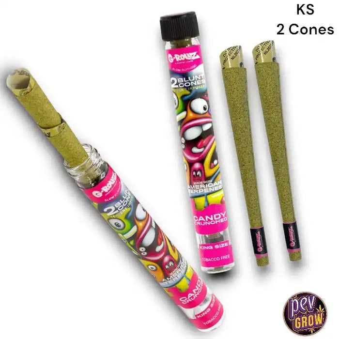 Papier pour Blunt 2 Cônes avec Terpènes de Bonbon au Chanvre – Sans Tabac