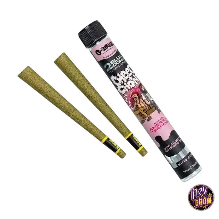 G-Rollz Blunts au Chanvre Cheech & Chong Strawberry Cheesecake – 2 Unités