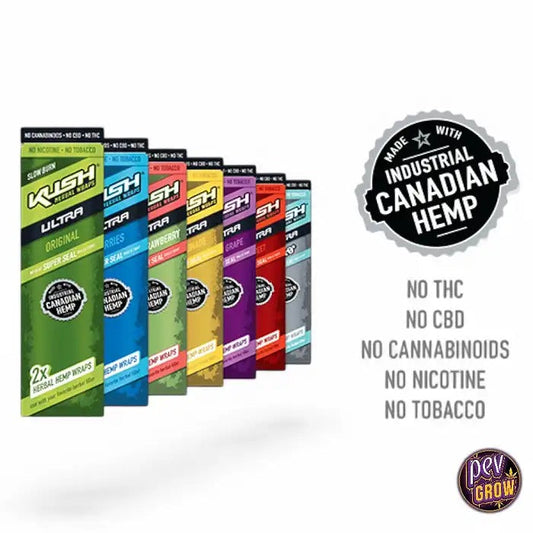 Feuilles à Rouler Kush Ultra en Chanvre Bio – Blunts 100 % Sans Tabac (Lot de 2)