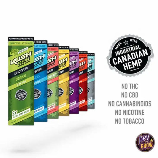 Feuilles à Rouler au Chanvre Kush Ultra Herbe Pré-roulées – Pack de 2 Unités