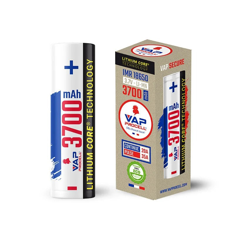 Accu IMR 18650 Power 3700mAh Vap Procell Vap Procell