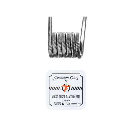 Micro Fused Clapton MTL Ni80 0.88Ω New Version (10pcs) Fumytech