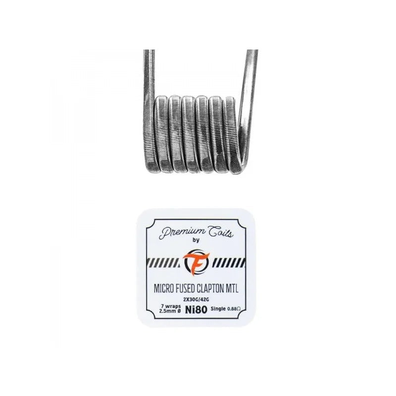 Micro Fused Clapton MTL Ni80 0.88Ω New Version (10pcs) Fumytech