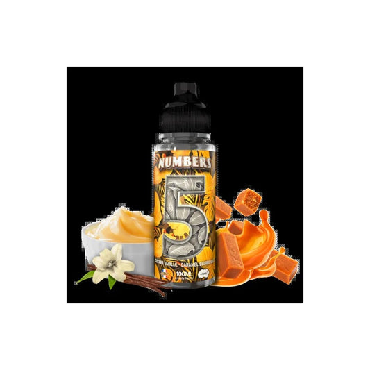 Eliquide 100ml e.tasty Numbers 5 Custard Caramel beurre salé