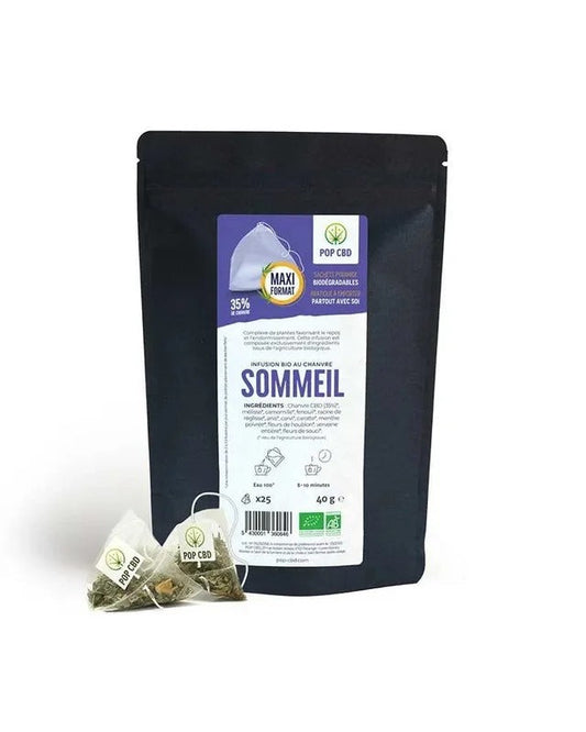 Infusion Bio- Tisane au CBD pour un sommeil réparateur