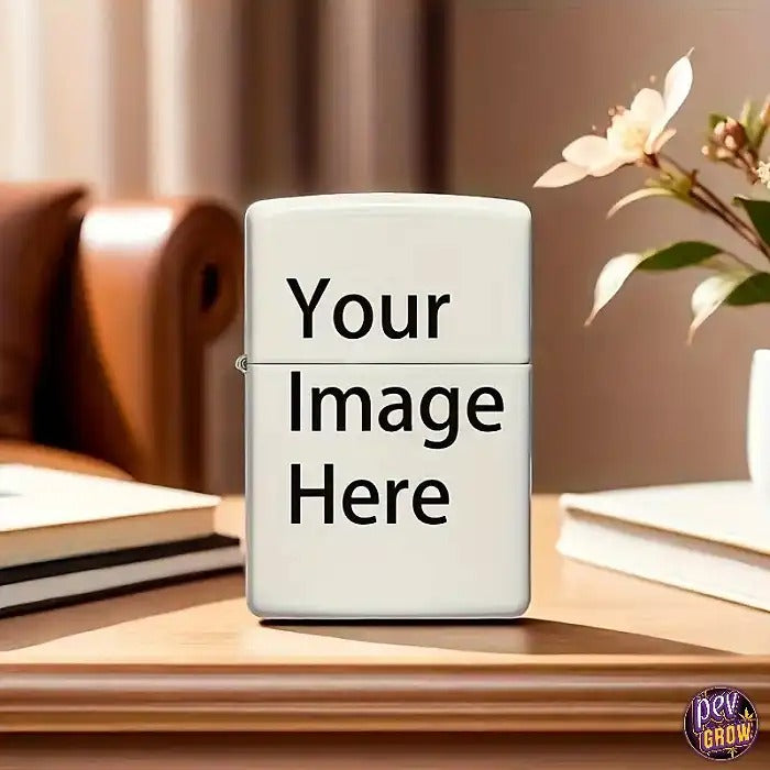 Étui Zippo Personnalisé Blanc 1 Face (Sans Briquet)
