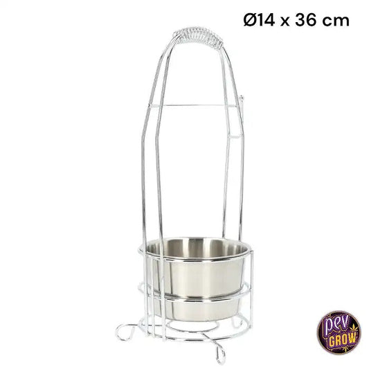 Porte-charbon avec anse pour chicha 36 cm El Badia Steel