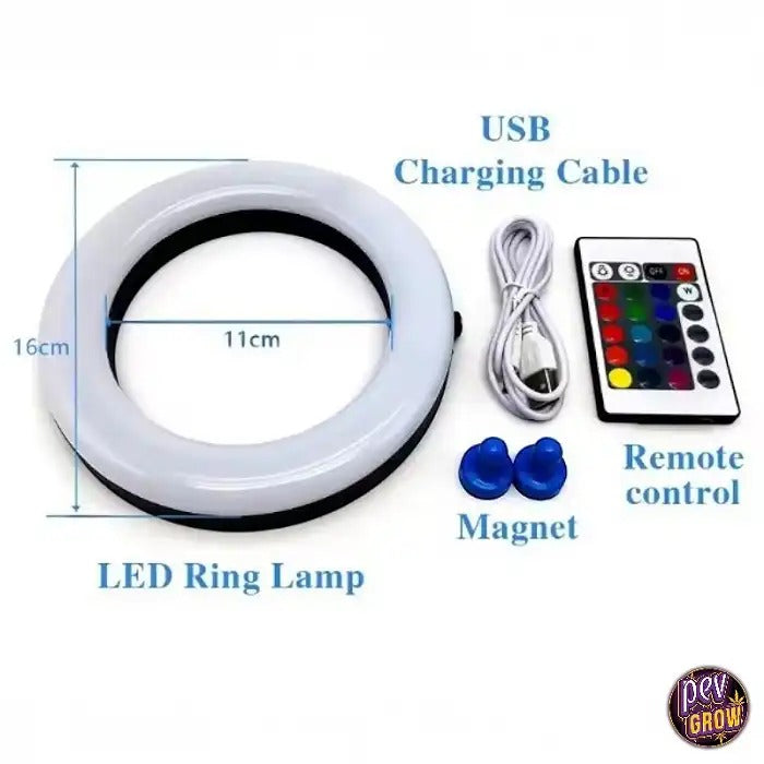 Anneau Lumineux LED Magnétique pour Chicha avec Télécommande