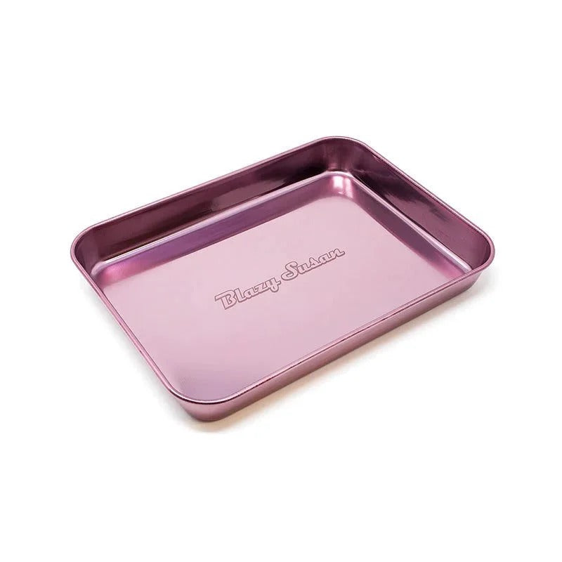 Blazy Susan Rolling Tray Metallic