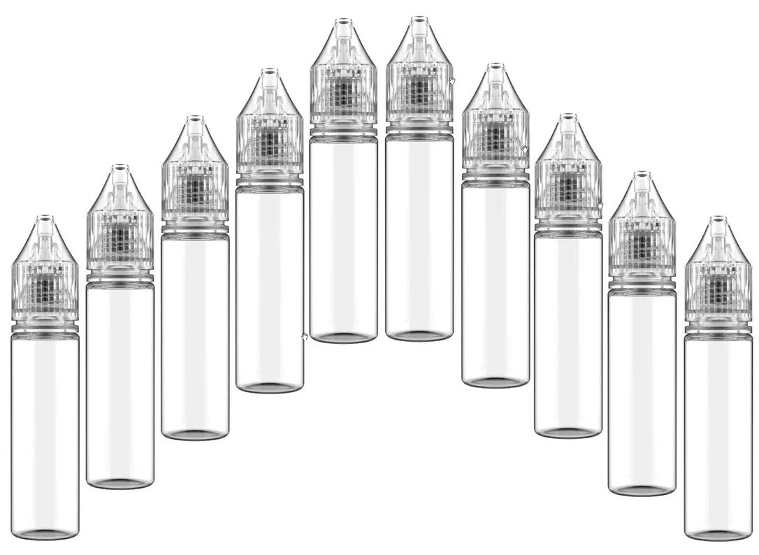 Chubby Gorilla 20ml V3 Pet Unicorn Leerflasche Flasche transp. + transparenter Deckel – 10er Set