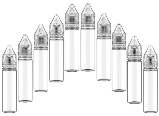 Chubby Gorilla 20ml V3 Pet Unicorn Leerflasche Flasche transp. + transparenter Deckel – 10er Set