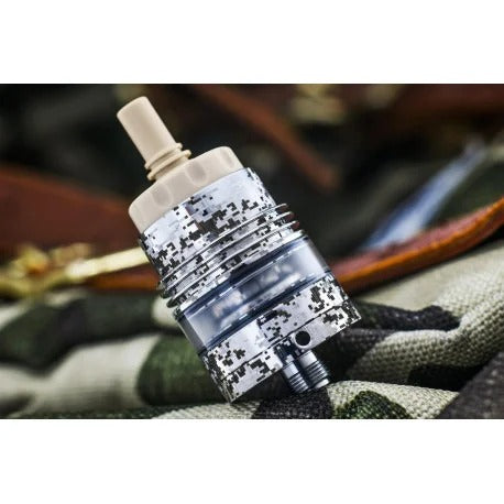 OST Old School Tank Urban Camo by Monarchy RTA cotton single coil atomizer