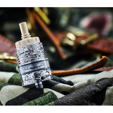 OST DL MNCH Tank Urban Camo by Monarchy RTA cotton single coil atomizer