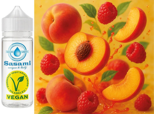Peach Rush – Pfirsich Himbeere Aroma Konzentrat – Vegan – Sasami – 100ml