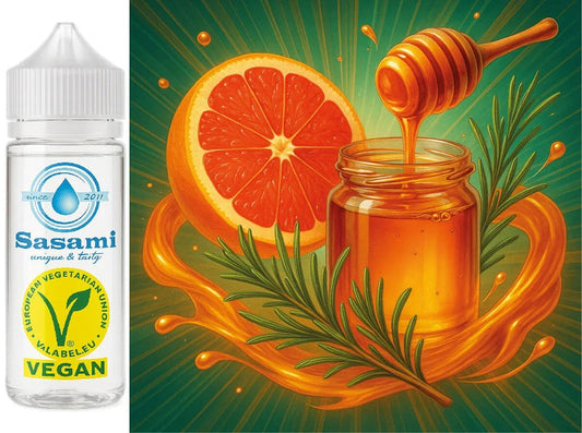 Sunset Honey – Grapefruit-Rosmarin-Honig Aroma Konzentrat – Vegan – Sasami – 100ml