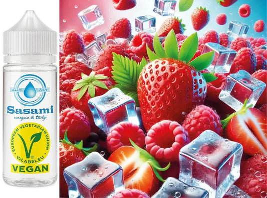 Frosty Berry Bliss – Strawberry Raspberry Cherry Ice Aroma Konzentrat – Vegan – Sasami – 10ml