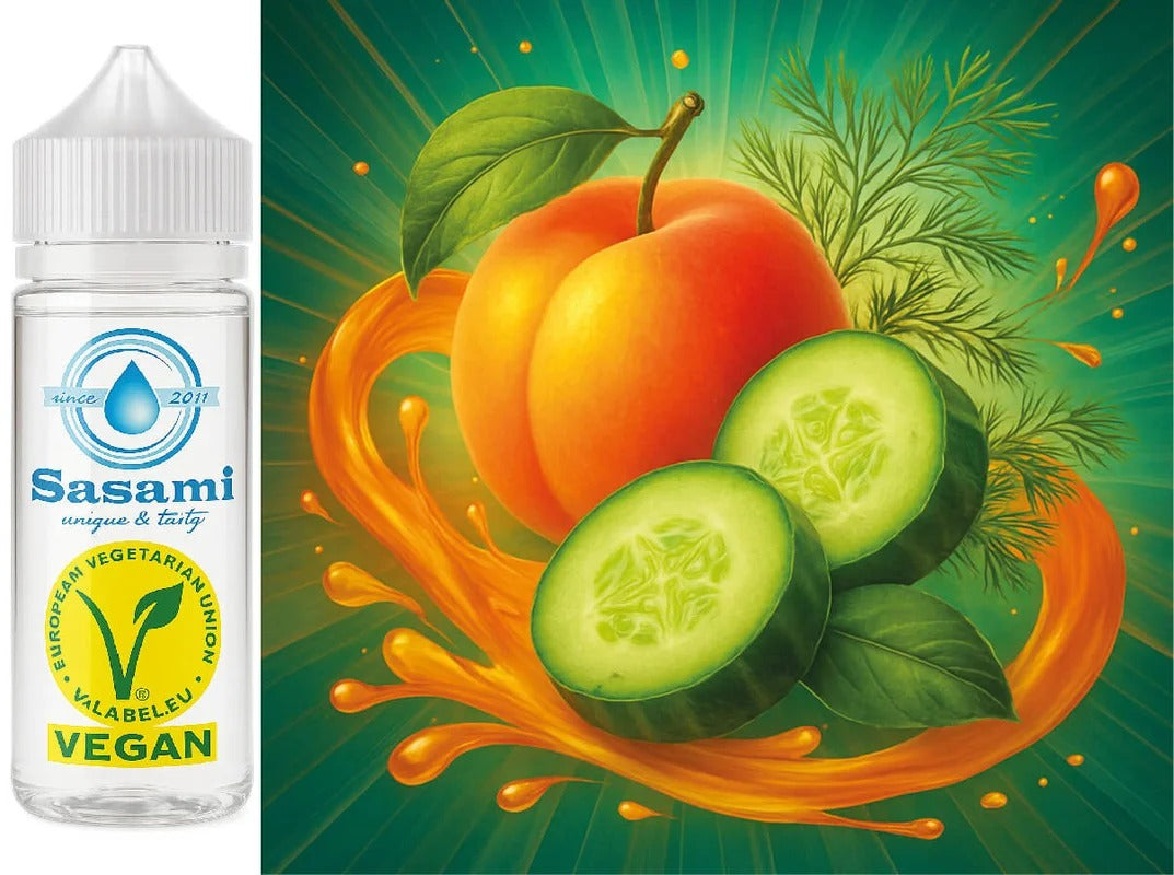 Botanical Bliss – Gurke-Pfirsich-Dill Aroma Konzentrat – Vegan – Sasami – 100ml