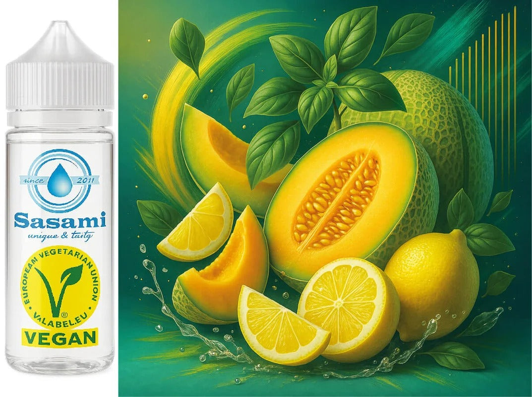 Citrus Dew – Melone-Zitrone-Basilikum Aroma Konzentrat – Vegan – Sasami – 100ml