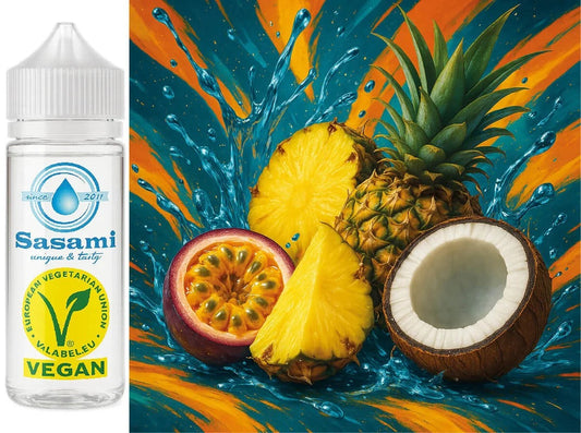 Island Élan – Maracuja-Ananas-Kokosnuss Aroma Konzentrat – Vegan – Sasami – 100ml