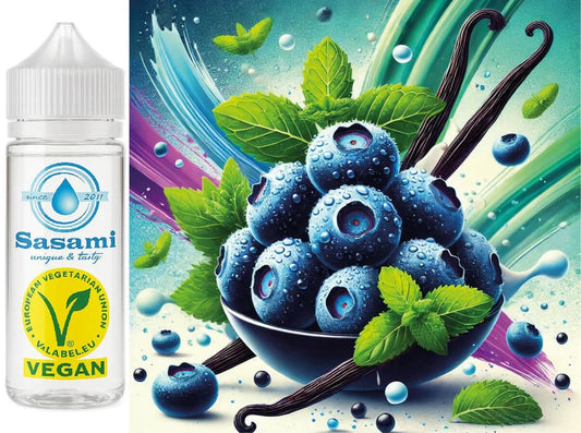 Vaya Blue – Heidelbeere-Vanille-Minze Aroma Vegan – Sasami Konzentrat – 100ml