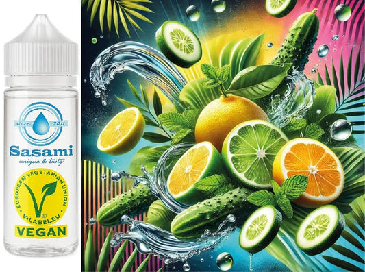 Zen Breeze – Yuzu-Minze-Gurke Aroma Konzentrat – Vegan – Sasami – 100ml